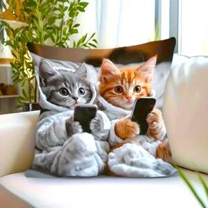 Pillowcase with Adorable Kittens -